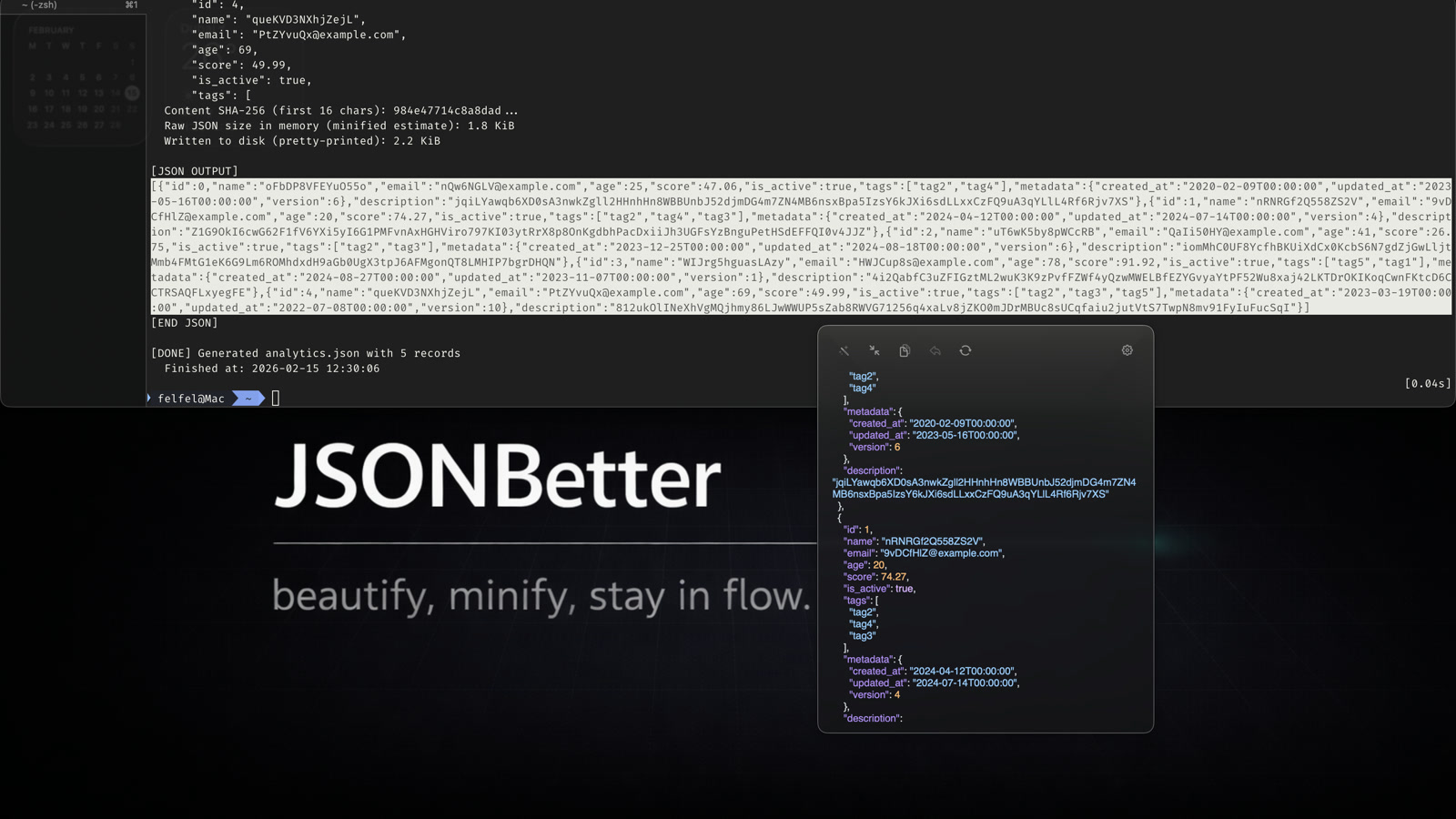 JSONBetter app hero screenshot.